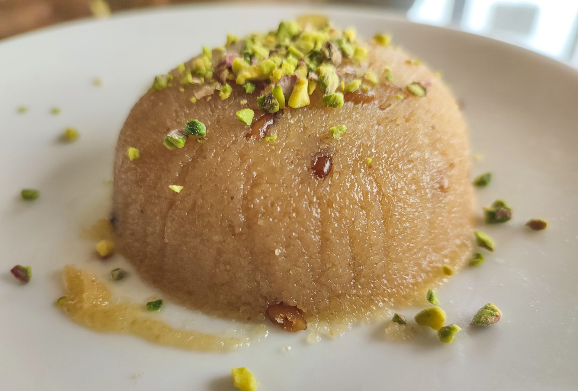 traditional sweet turkish semolina halva dessert in istanbul turkey